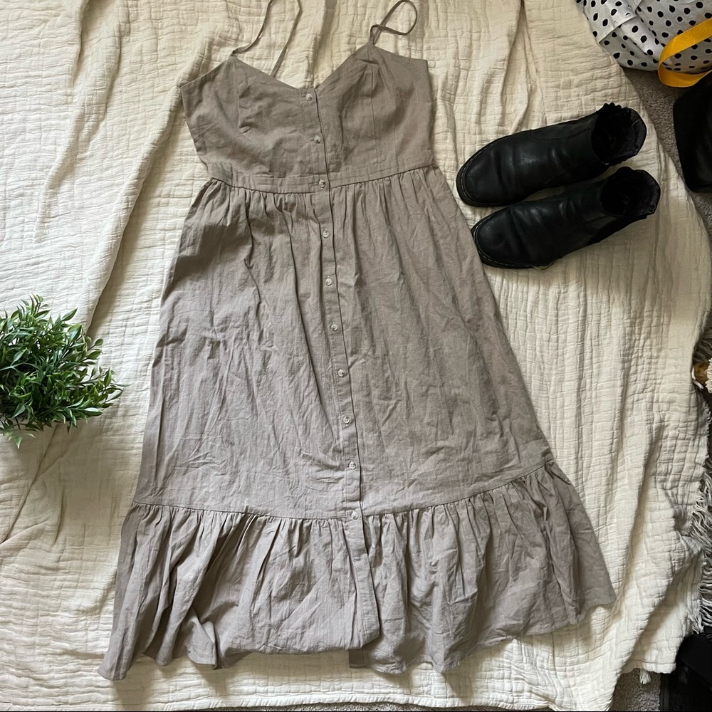 Davi and Dani Summer Dress Size L/Large beautiful summer tan dress aesthetic